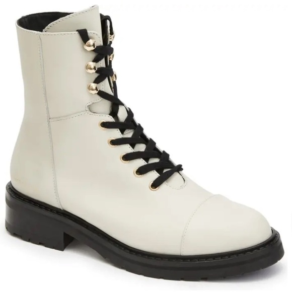 AllSaints Dusty Cap Toe Lug Sole Combat Boot Size 37 - Picture 1 of 10